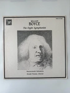William Boyce The Eight Symphonies Vinyl Record 12" 33 RPM Stereo - Picture 1 of 4