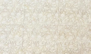 Peaceful Blooms weiß Blumen Stoff halber Yard 1/2 Yard Quilten Nähen Handwerk - Bild 1 von 4