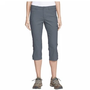 Neu mit Etikett Eddie Bauer Rainier Damen Caprihose in Graphit wasserabweisend 10 - Bild 1 von 8