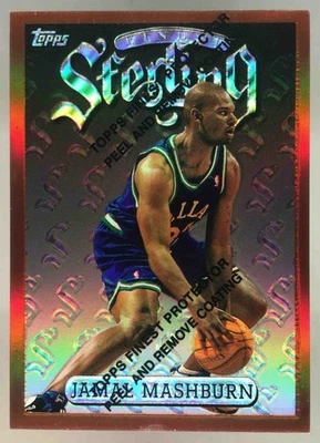 Jamal Mashburn 1996-97 Topps Finest Bronze Refractor #171 Mavericks Foto 1 de 4