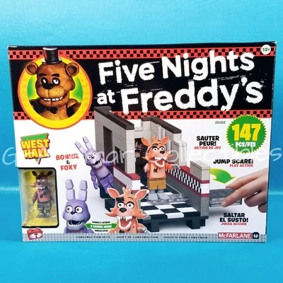 McFarlane FNAF Five Nights at Freddy's WEST HALL w/ BONNIE & FOXY Construction - Image 1 of 4