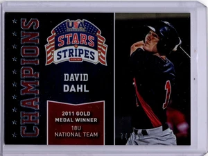 2015 Panini EE. UU. Béisbol David Dahl #6 Campeones/99 - Imagen 1 de 2