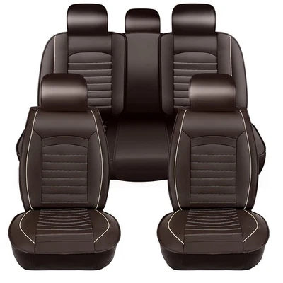 NEW For Ford F150 Crew Cab 2009-2023 Car Seat Cover Leather Full Set Front Rear - Image 1 of 4