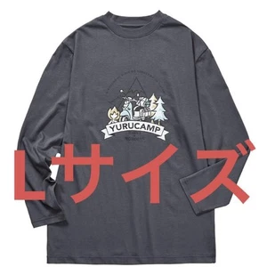Workman Yurucamp △ season 3 collaboration print blue gray long sleeve L size - Picture 1 of 3