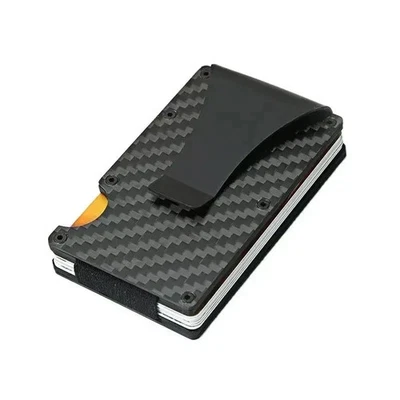 The Ridge Style Titanium Wallet with RFID Blocking Card Slots, Money Clip.