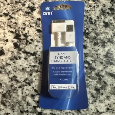 ONN Apple Sync and Charge Cable -for iPod,iPhone,iPad - Image 1 of 2