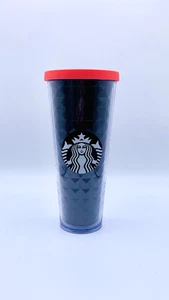 Vaso Venti Starbucks Negro Diamante Copa Fría con Tapa Rosa Logo Sirena 24 Oz. - Imagen 1 de 1
