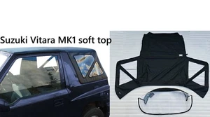 Soft Top for Suzuki Vitara MK 1 -Marine grade Black Denim- High quality - Picture 1 of 24