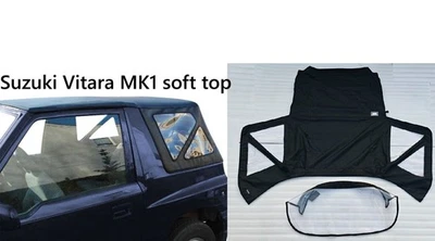 Soft Top for Suzuki Vitara MK 1 -Marine grade Black Denim- High quality - Image 1 of 4