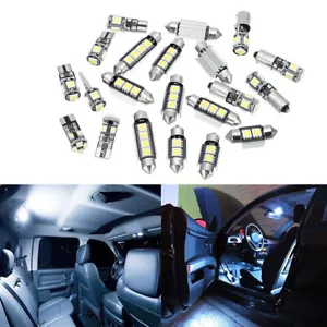 21pcs Car LED Interior Inside Lights For Dome Trunk Map License Plate Bulbs - Picture 1 of 12