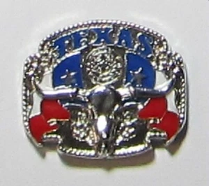 Cowboy Mini Magnet R/W/B - Texas/Long Horn/State Seal/Flags New - Picture 1 of 1