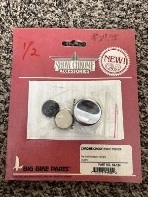 Mostrar accesorios cromados cubierta perilla obturadora cromada Honda Yahama Cruisers 63-124 Foto 1 de 4