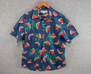 Old Navy Men's Colourful Watermelon Print Summer Hawaiian Button Shirt Slim L - Picture 1 of 10
