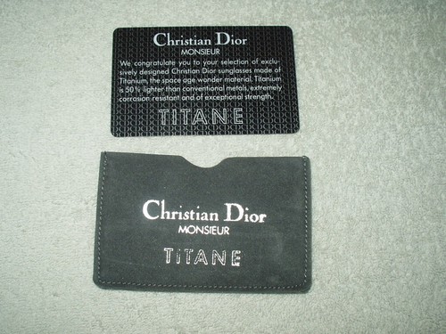 OCCHIALI DA SOLE CHRISTIAN DIOR MONSIEUR TITANIO TITANIO CARTA E GIACCA AUTENTICITÀ