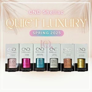 CND Shellac "Quite Luxury" Spring 2025 Gel Polish Full Collection 6pcs NIB - Picture 1 of 7