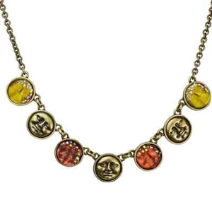 Kirks Folly Autumn Goddess Seaview Moon 12mm Necklace (Brasstone) #65 - Picture 1 of 3