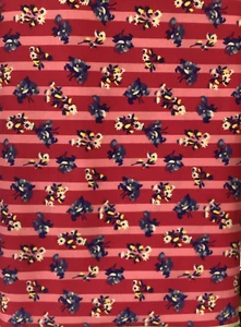 3yds strips Red & Pink with small flowers MDG (408) - Picture 1 of 2