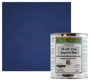 Fast Drying Concrete Stain-Professional-Easy to Use 100-150sq ft Imperial Blue - Picture 1 of 3