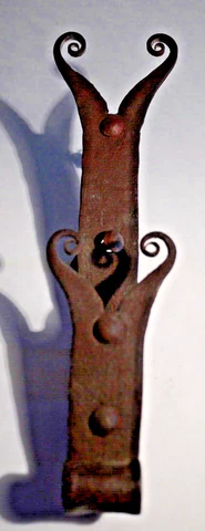 Wonderful Large French 18th-19th Century Antique Wrought Iron Shutter Hinge Cover