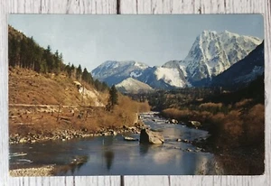 Mount Index Washington Skykomish River Landscape Fishing Vintage Postcard - Picture 1 of 3