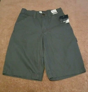 Boys Youth Basic Editions,Gray Carpenters Adj Waist Shorts Size 12 - Picture 1 of 4