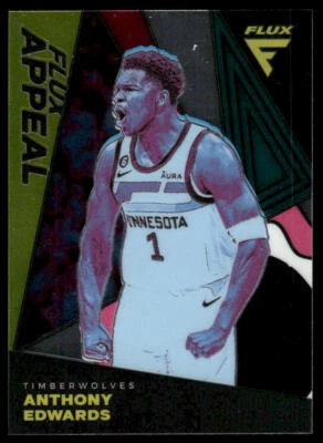 2022-23 Panini Flux #19 Anthony Edwards Flux Appeal Minnesota Timberwolves - Image 1 of 2