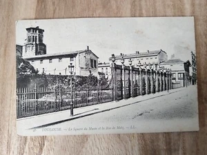 CPA - 31 - TOULOUSE - Le Square du Musée et la Rue de Metz. - Imagen 1 de 2