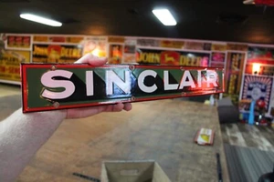 SIGNO DE METAL DE PORCELANA DISTRIBUIDOR ESTACIÓN DE SERVICIO DE GASOLINA SINCLAIR GASÓLEO FORD CHEVY - Imagen 1 de 14