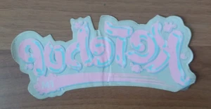 ANNI '80 ADESIVO RADIO KETCHUP DA INTERNO CON VELINA - 16X7 CM - RARISSIMO - Foto 1 di 2