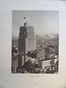 Pacific Telephone Building San Francisco Art Deco Yelp 1927 Edward Hoppe Photo - Picture 1 of 2