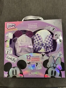 New Real Littles Mini Backpack Disney Mickey Minnie Shimmer Together 1 - Picture 1 of 2