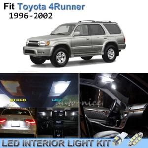 Kit de paquete de 12 luces LED interiores blancas brillantes para Toyota 4Runner 1996-2002 - Imagen 1 de 8