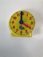 Used  Home Schooling Kids ETA HAND2MIND Yellow Learning Geared Clock Size 4"