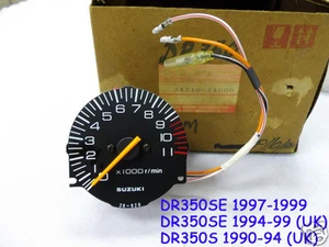 Suzuki DR350 Tachometer 1990-99 NOS DR350S DR350SE TACHO METER Gauge 34210-14D00 - Picture 1 of 4