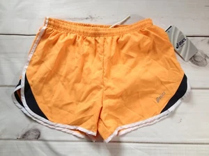 Pantaloncini Asics donna taglia small arancioni sportivi corsa foderati con coulisse NUOVI - Foto 1 di 5