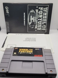 Wheel of Fortune Deluxe Edition SNES Box and manual - Picture 1 of 5