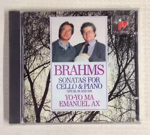 Brahms: Sonaten für Violoncello & Klavier - Yo-Yo Ma & Emanuel AX - Brandneu, versiegelte CD - Bild 1 von 2