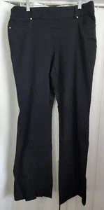 Sag Harbor Women's Black Rayon Nylon Spandex Stretch Pants Size 16 - Picture 1 of 6