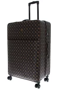 GUESS Napoli Spinner L trolley marrone scuro/ocra marrone scuro marrone chiaro nuovo - Foto 1 di 6