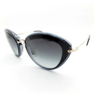 Miu Miu SMU 51R 1AB-5D1 Grey Fade Authentic Sunglasses - Picture 1 of 3