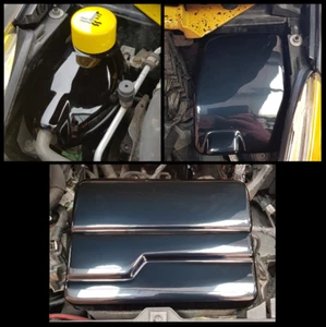 Mk4 Renault Clio RS Engine Bay Dress Up Kit - Plástico negro brillante - Imagen 1 de 1