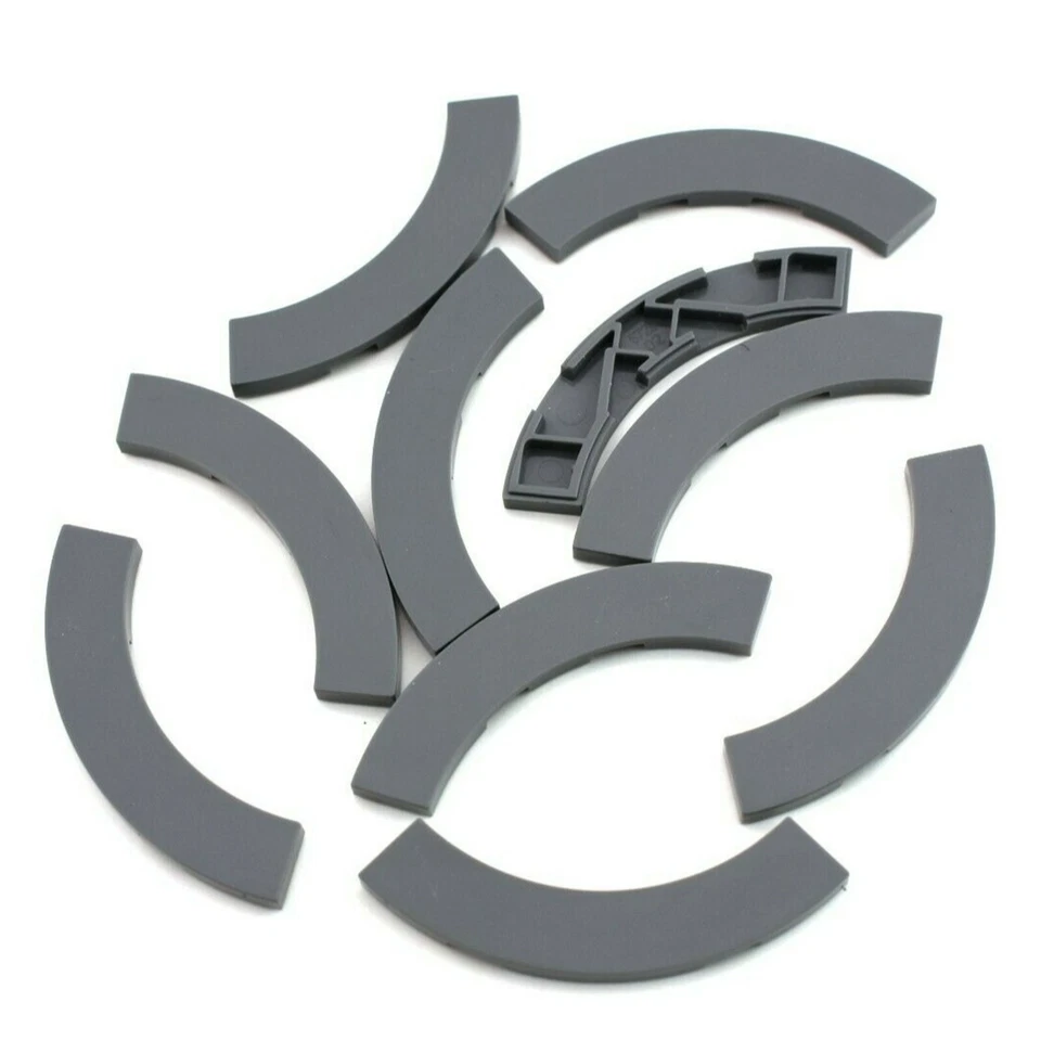 Azulejo de esquina redonda TCM BRICKS gris azulado oscuro 4x4 Macarrones X10 piezas compatibles  Foto 1 de 1