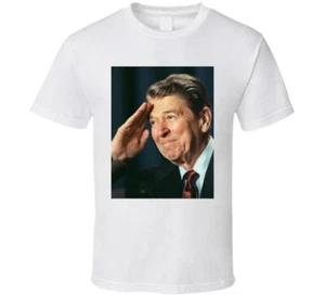 President Ronald Reagan Usa 80s Fan T Shirt - Picture 1 of 9