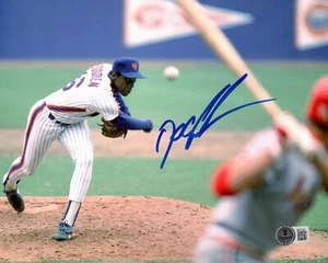 Doc Gooden autographed signed 8x10 photo MLB New York Mets BAS - Picture 1 of 1