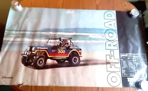 Rare Vintage BF Goodrich Tires Racing Don Adams Jeep CJ Advertising Poster Sign - Picture 1 of 13