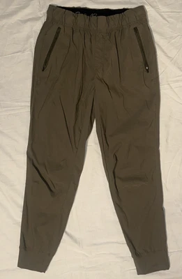 Eddie Bauer Women’s Joggers Size M Olive Green Tapered Pants Stretch Activewear - Image 1 of 4