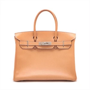 Hermès Birkin 30 Vache Liegee Natural Silver Metal Fittings □K: 2007 - Picture 1 of 16