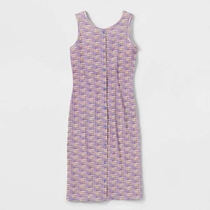 NEW NWT Girls XS 4/5 Multicolored Ribbed Stretchy Pullover Tank Dress ART CLASS - Picture 1 of 3