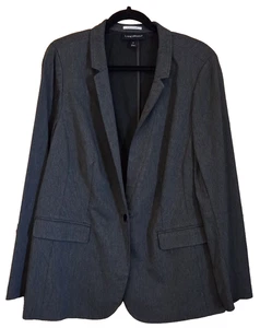 Blazer Lane Bryant para mujer gris talla 18 - Imagen 1 de 9
