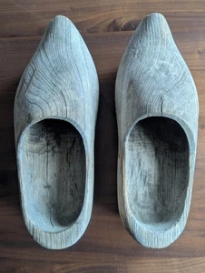 Vintage Dutch Holz Clogs groß Holz siehe Fotos - Bild 1 von 13
